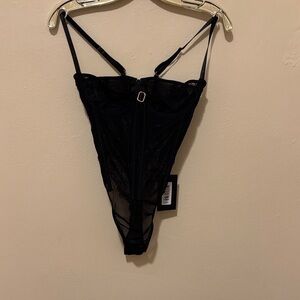 Forplay Black Lace Chemise